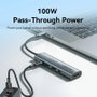 Vention Docking USB Tipo-C TGLHB con HDMI 4K y PD 100W Gris